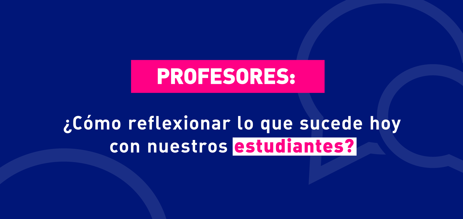 Imagen con la pregunta de Elige Educar en Redes Sociales