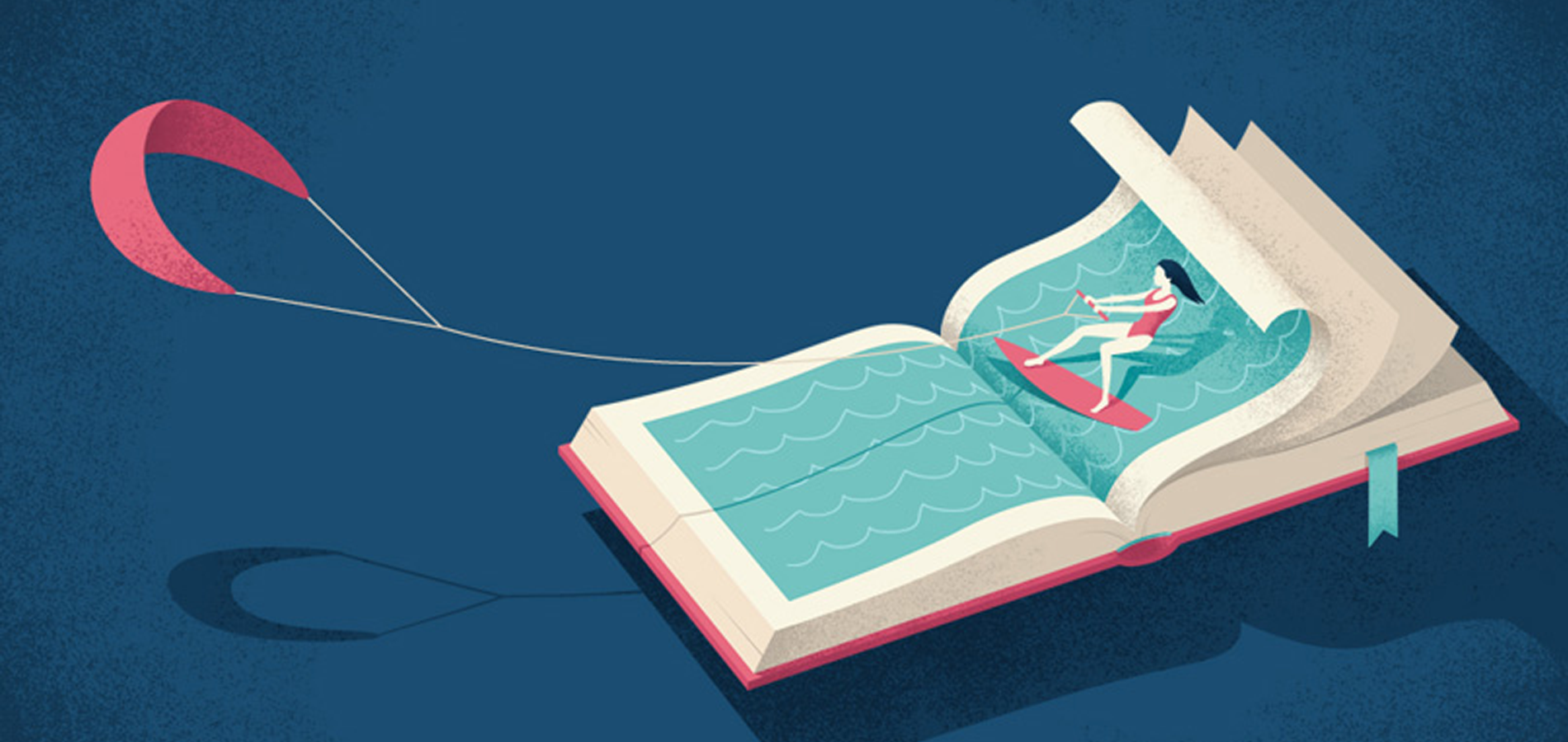 Ilustración de un libro, realizada por Andrea de Santis