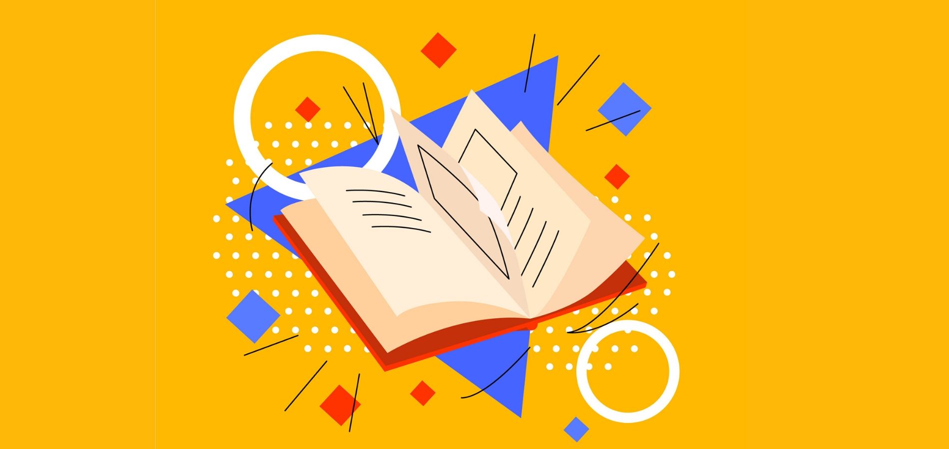 Ilustración de un libro abierto