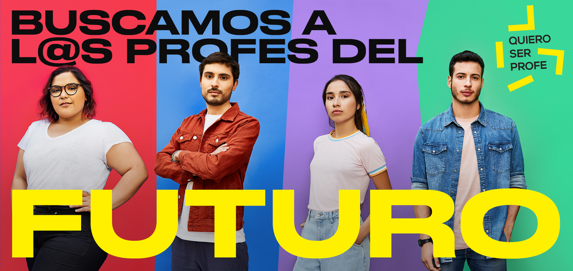 Cuatro jóvenes que forman parte del programa de acompañamiento
